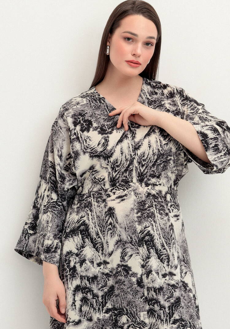 Платье на запах шир.  750, рис. 2