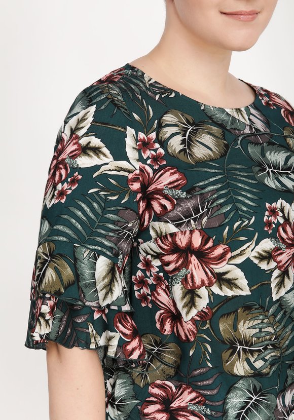 Блуза Яркие тропики шир.  580, рис. 25