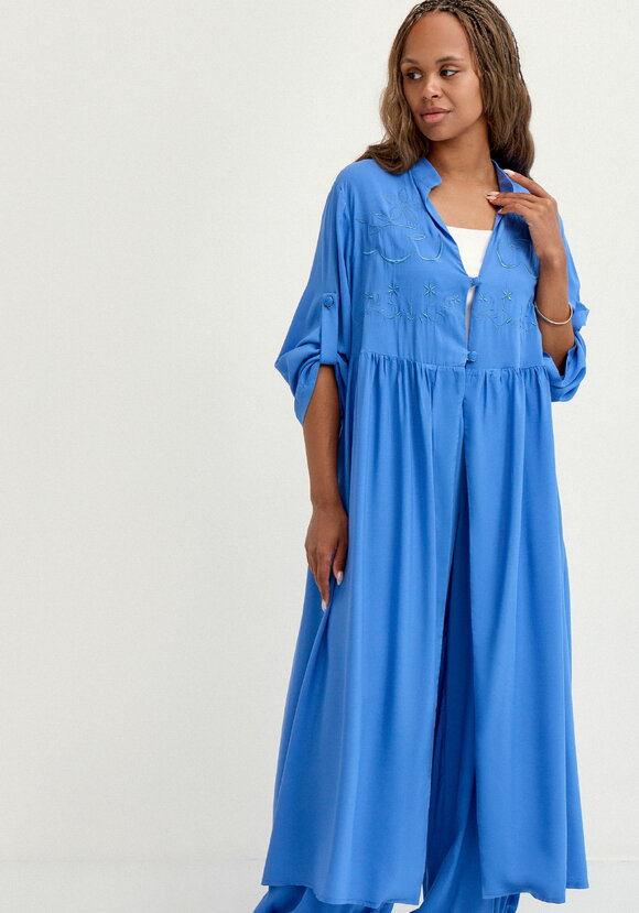 Рубашка с вышивкой на кокетке шир.  580, рис. 18