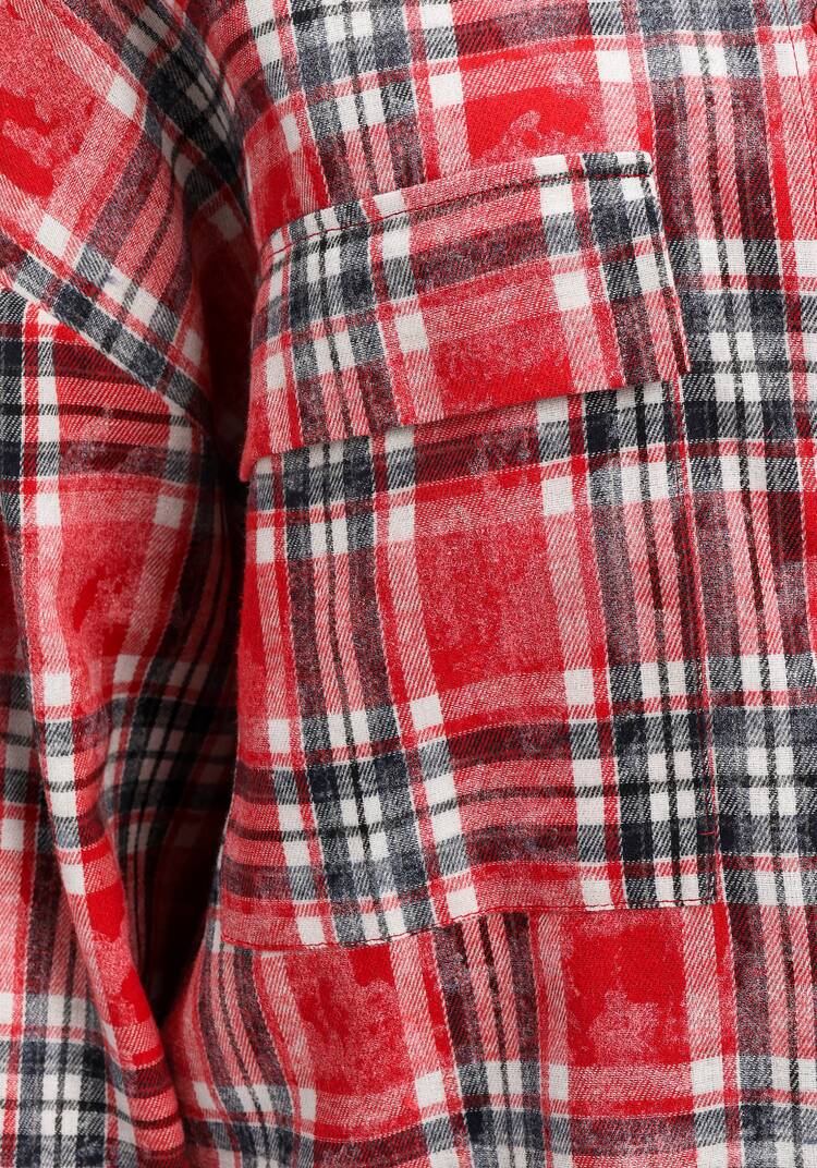 Рубашка в клетку свободного кроя шир.  750, рис. 26