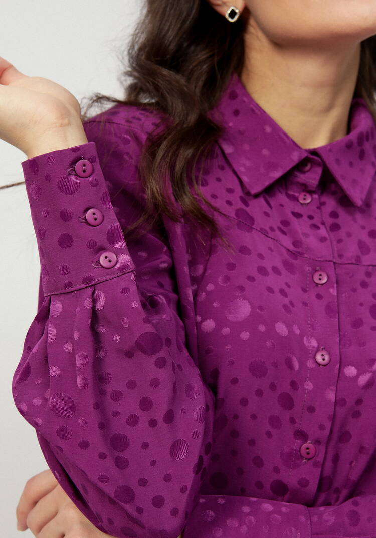 Блуза с шелковым рисунком в переплетении шир.  750, рис. 6