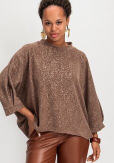 Блуза свободного кроя с рукавом 7/8