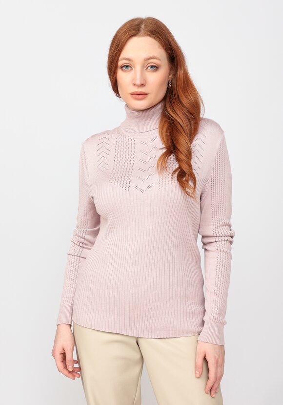 Водолазка из вискозы с ажурным узором шир.  580, рис. 12