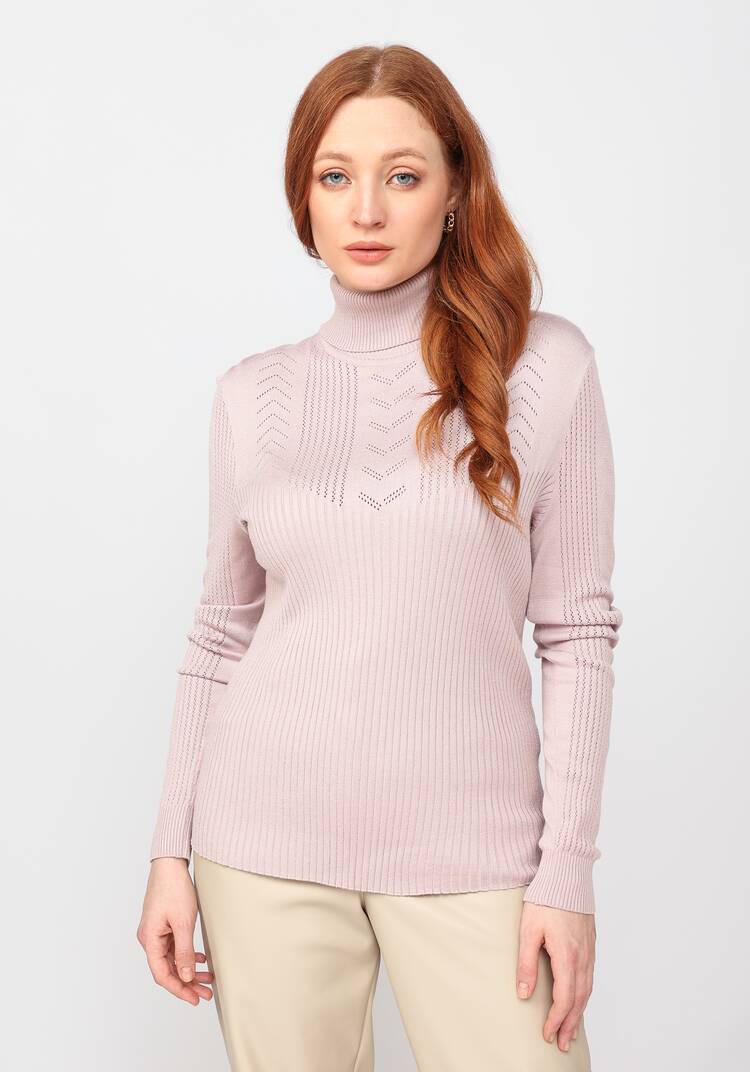 Водолазка из вискозы с ажурным узором шир.  750, рис. 12