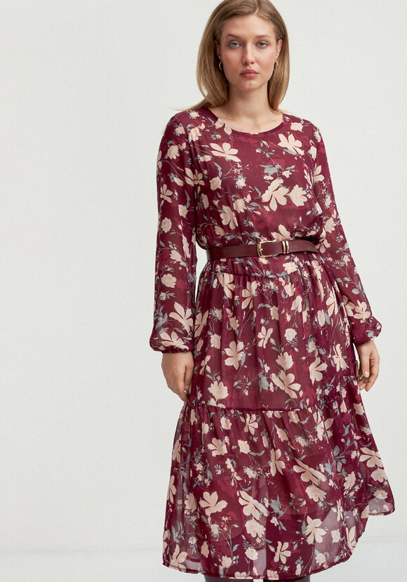 Платье свободного кроя с принтом цветок шир.  580, рис. 26