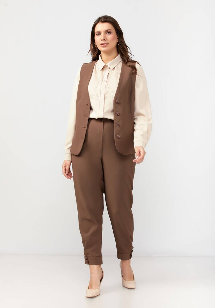 Жилет классический на пуговицах шир.  750, рис. 13