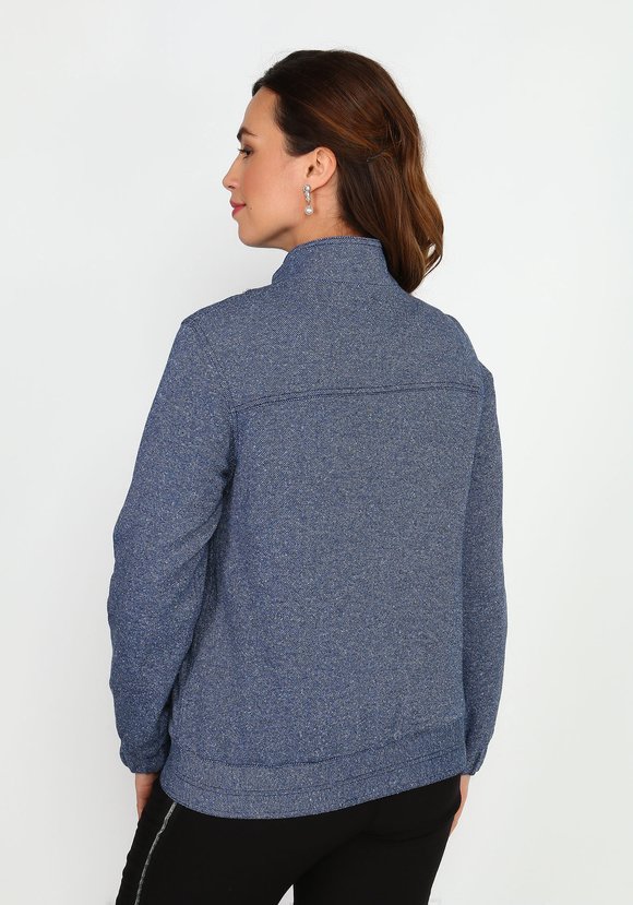 Бомбер на молнии с поясом-резинкой шир.  580, рис. 6