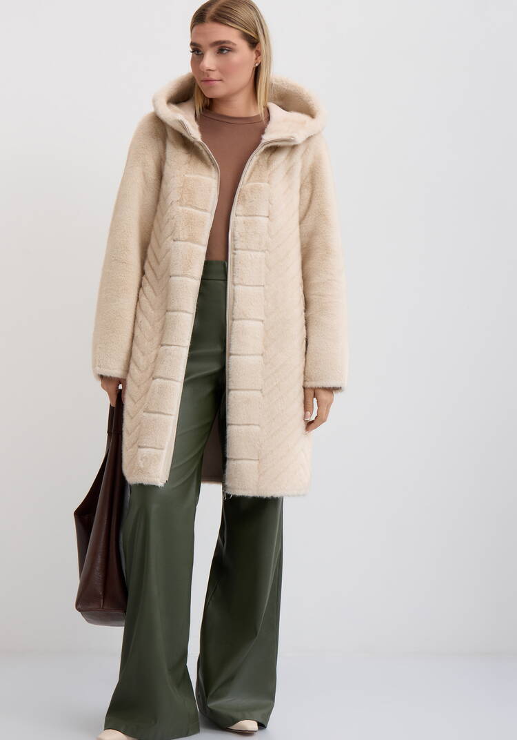 Шуба двухсторонняя Грейс шир.  750, рис. 1