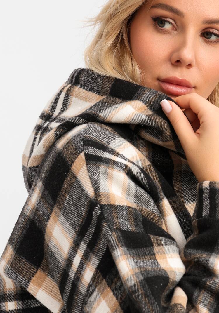 Толстовка утеплённая в клетку шир.  750, рис. 7