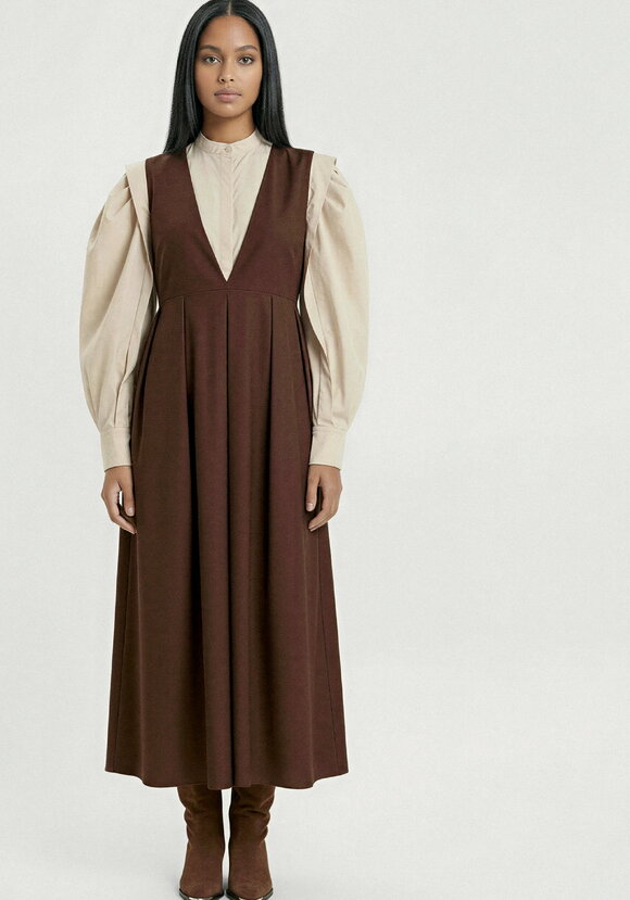 Сарафан с рюшей на спинке шир.  580, рис. 12