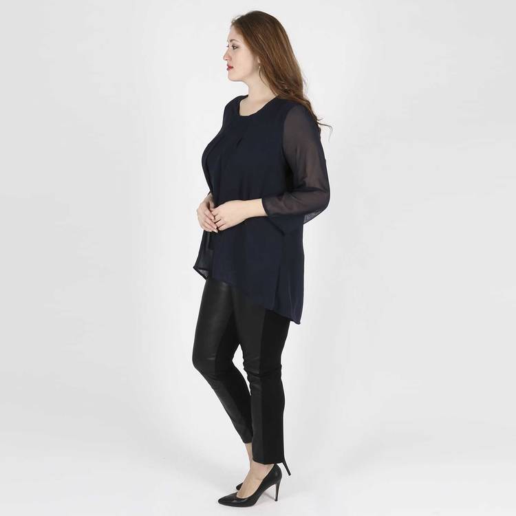 Туника свободного кроя с удлиненной спинкой шир.  750, рис. 9