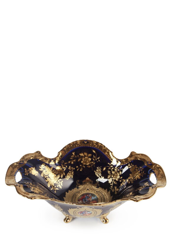 Фруктовница на ножках кобальтовая шир.  580, рис. 2