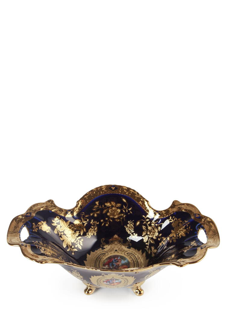 Фруктовница на ножках кобальтовая шир.  750, рис. 2