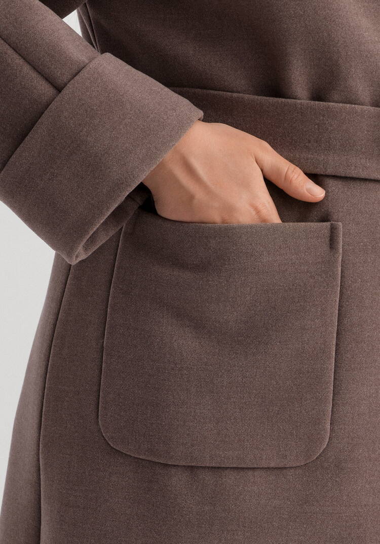 Пальто на подкладе длины миди шир.  750, рис. 16