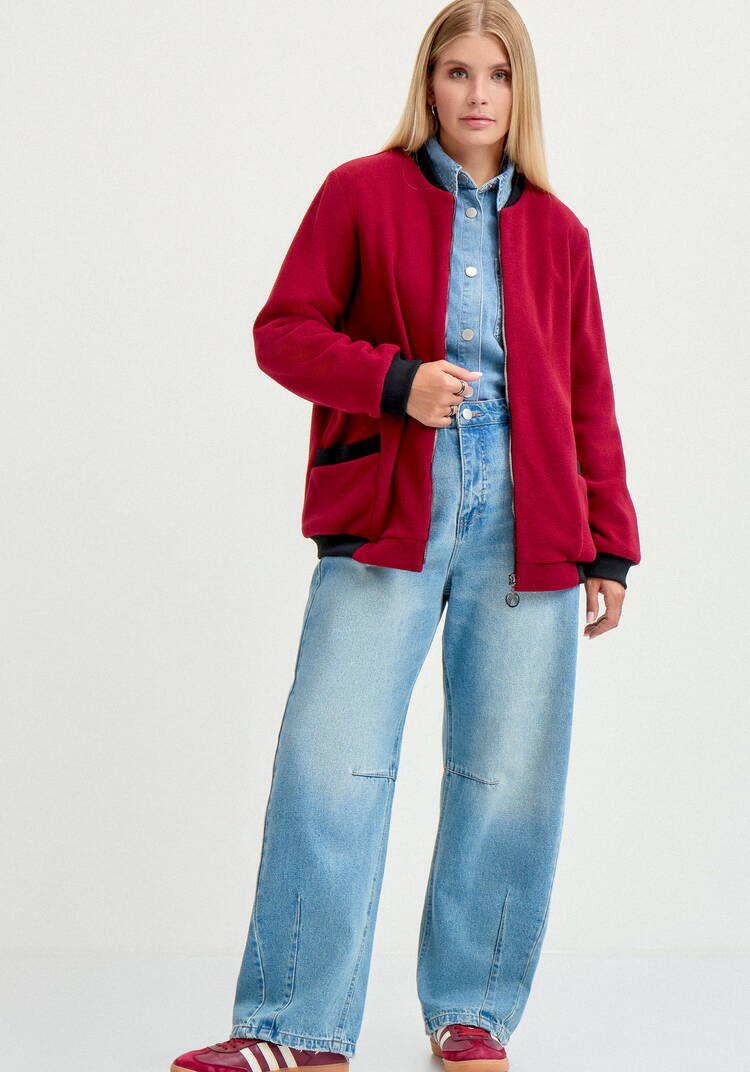 Бомбер на молнии с рибаной шир.  750, рис. 15