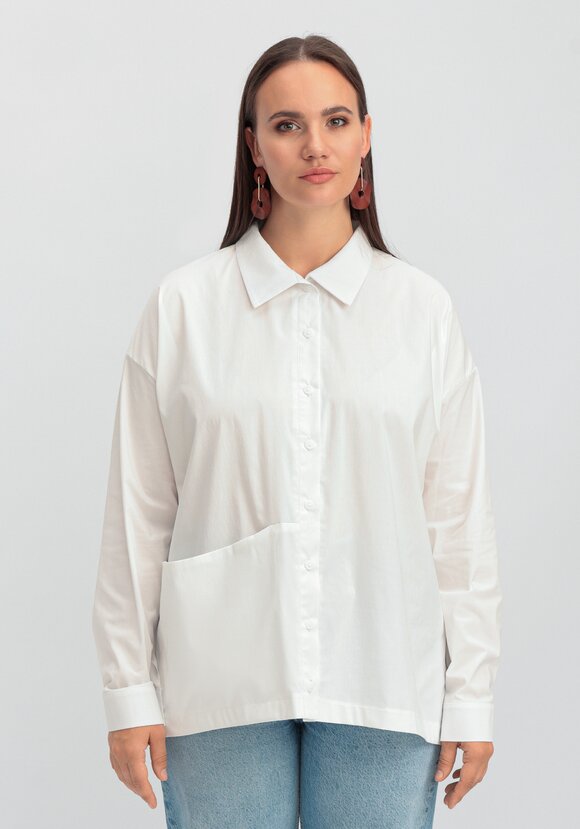 Рубашка с объемным карманом шир.  580, рис. 20