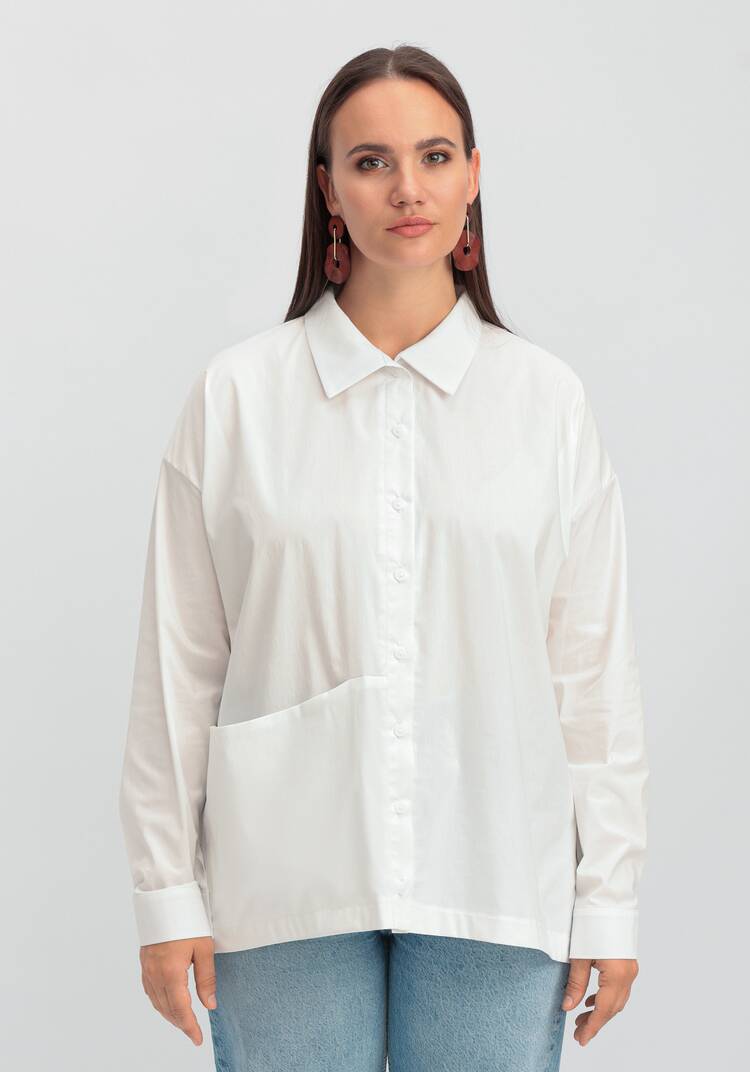 Рубашка с объемным карманом шир.  750, рис. 20