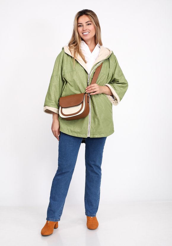 Куртка с капюшоном на подкладке из эко-меха шир.  580, рис. 15