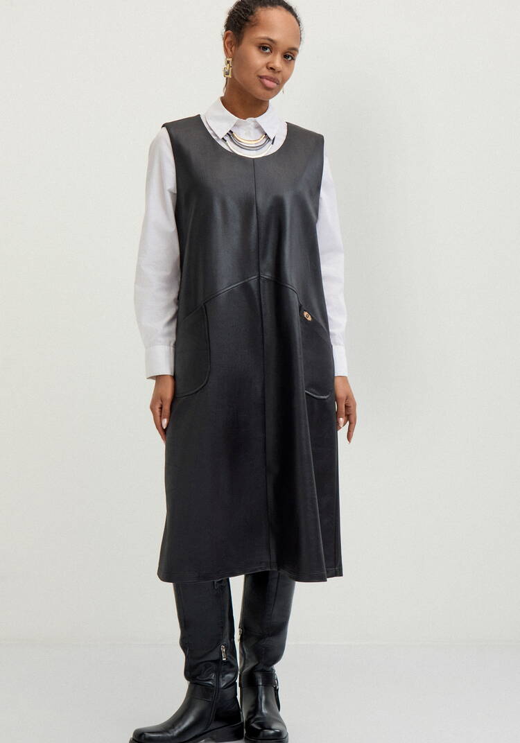 Сарафан трикотажный с напылением под кожу шир.  750, рис. 14