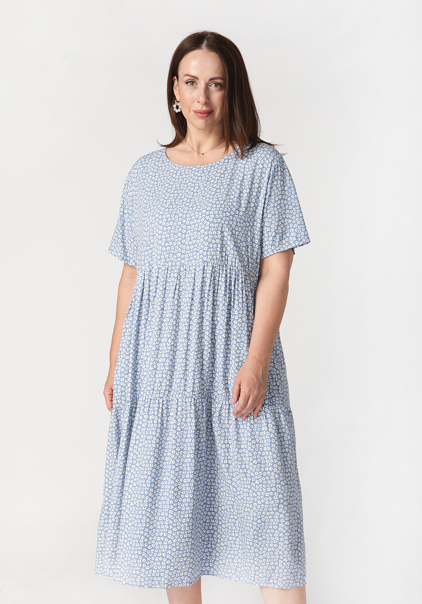 Платье "Олеся", цвет хаки, размер 52 - фото 2