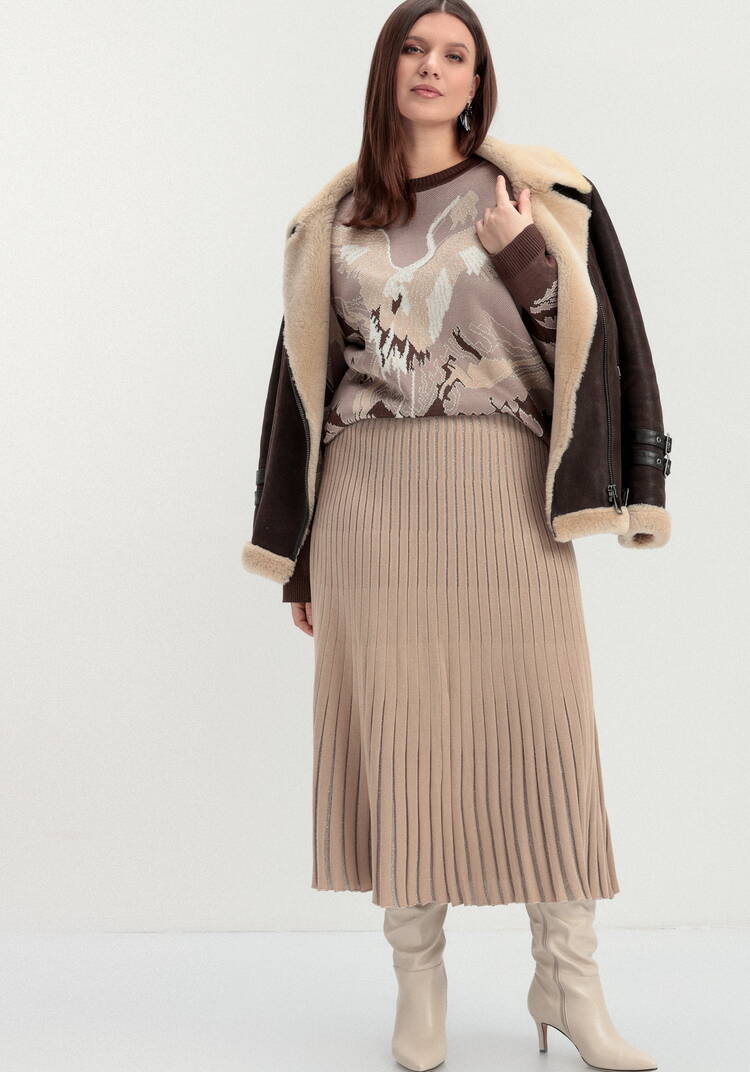 Юбка фактурная в вертикальную полоску шир.  750, рис. 18