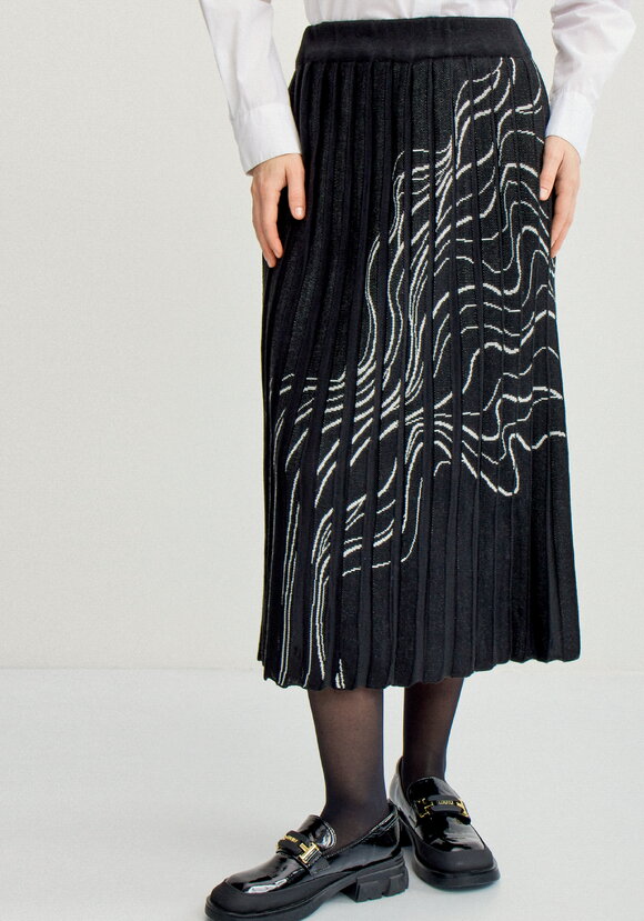 Юбка плиссе с абстрактным рисунком шир.  580, рис. 12