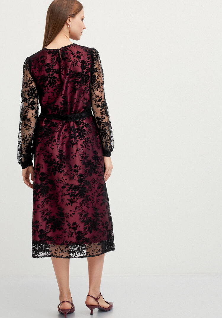 Платье из бархата свободного кроя шир.  750, рис. 11