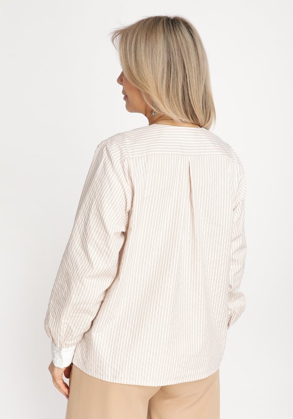 Блуза прямого кроя с жабо шир.  580, рис. 2