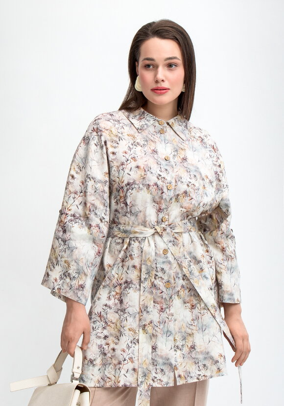 Рубашка удлиненная Женевьева шир.  580, рис. 7