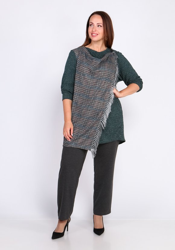 Кардиган с бахромой шир.  580, рис. 7