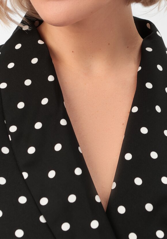 Платье в горох с юбкой-трапецией шир.  580, рис. 6