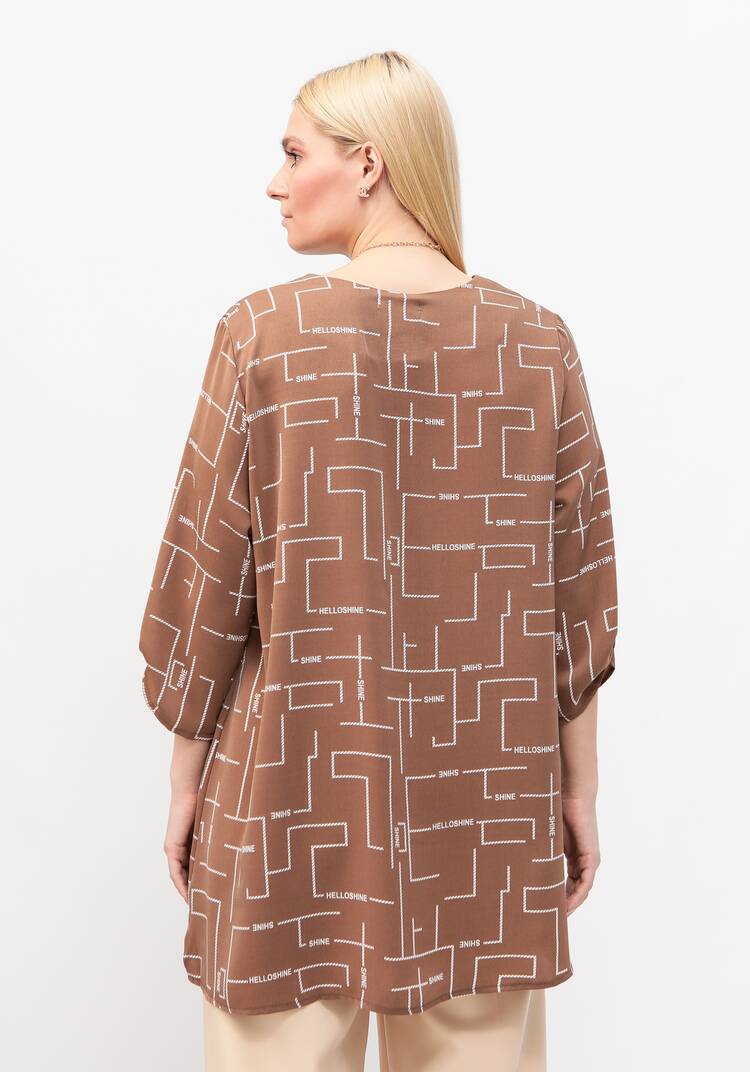 Туника с геометрическим дизайном Марта шир.  750, рис. 15