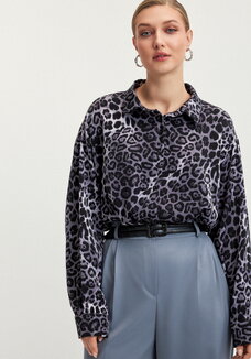 Блуза с леопардовым принтом Виталина
