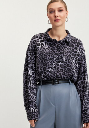 Блуза с леопардовым принтом Виталина