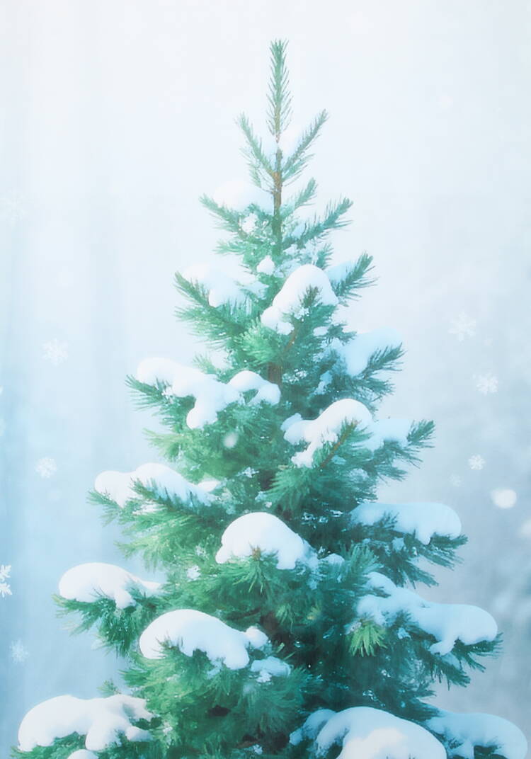 Штора Зимний сюжет шир.  750, рис. 3