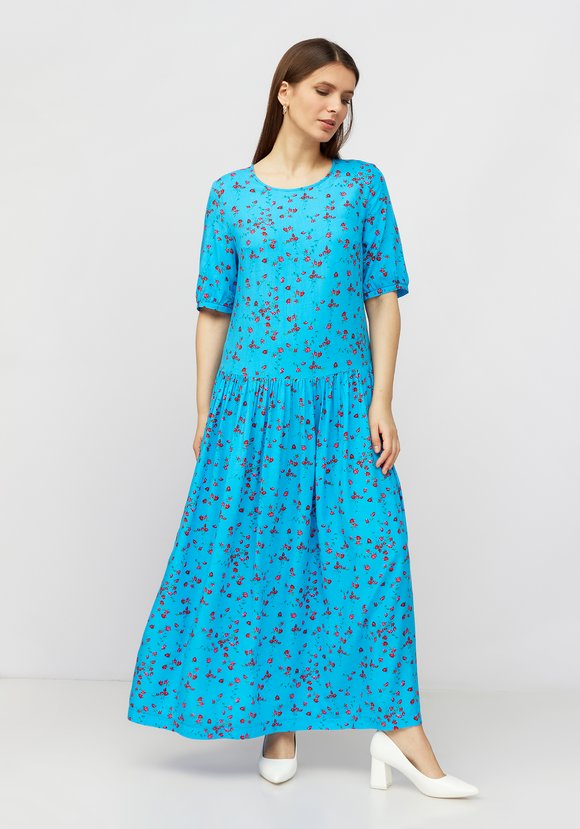 Платье женское с заниженной талией Лиана шир.  580, рис. 1