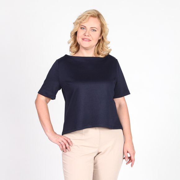 Блуза с запахом на спине шир.  580, рис. 4