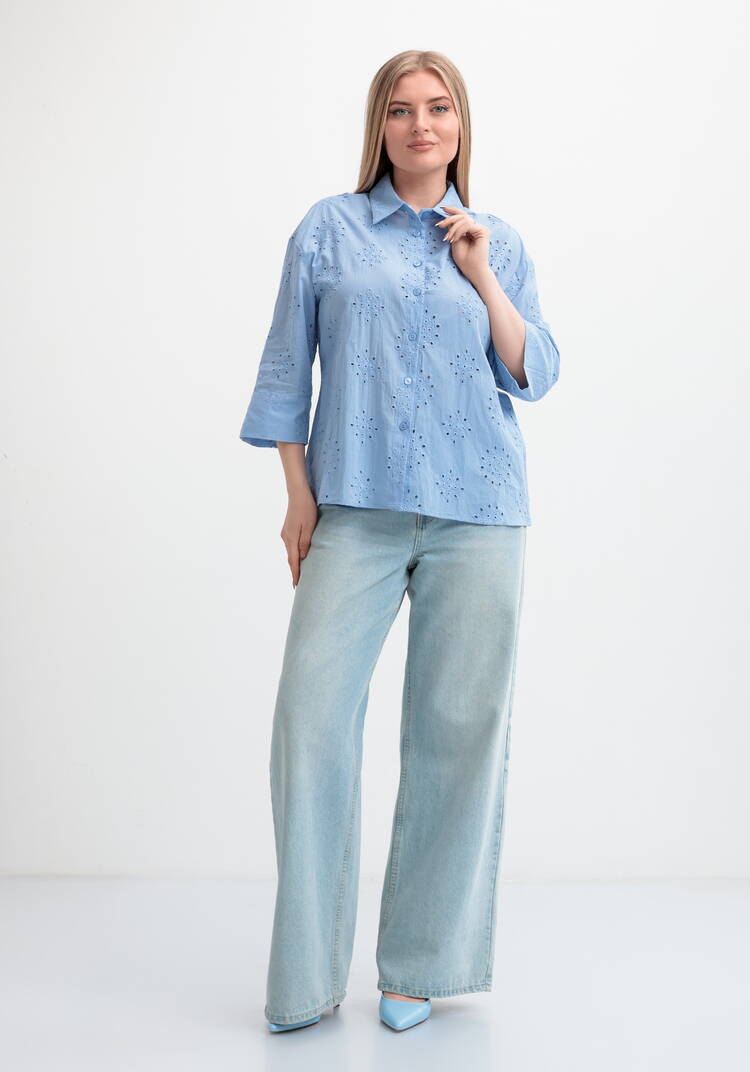 Блуза свободного кроя с шитьем шир.  750, рис. 12