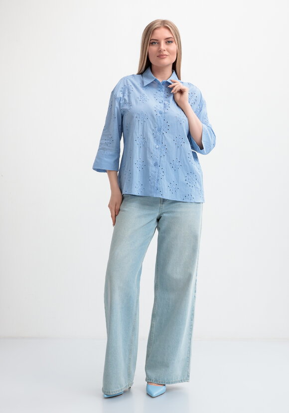 Блуза свободного кроя с шитьем шир.  580, рис. 12