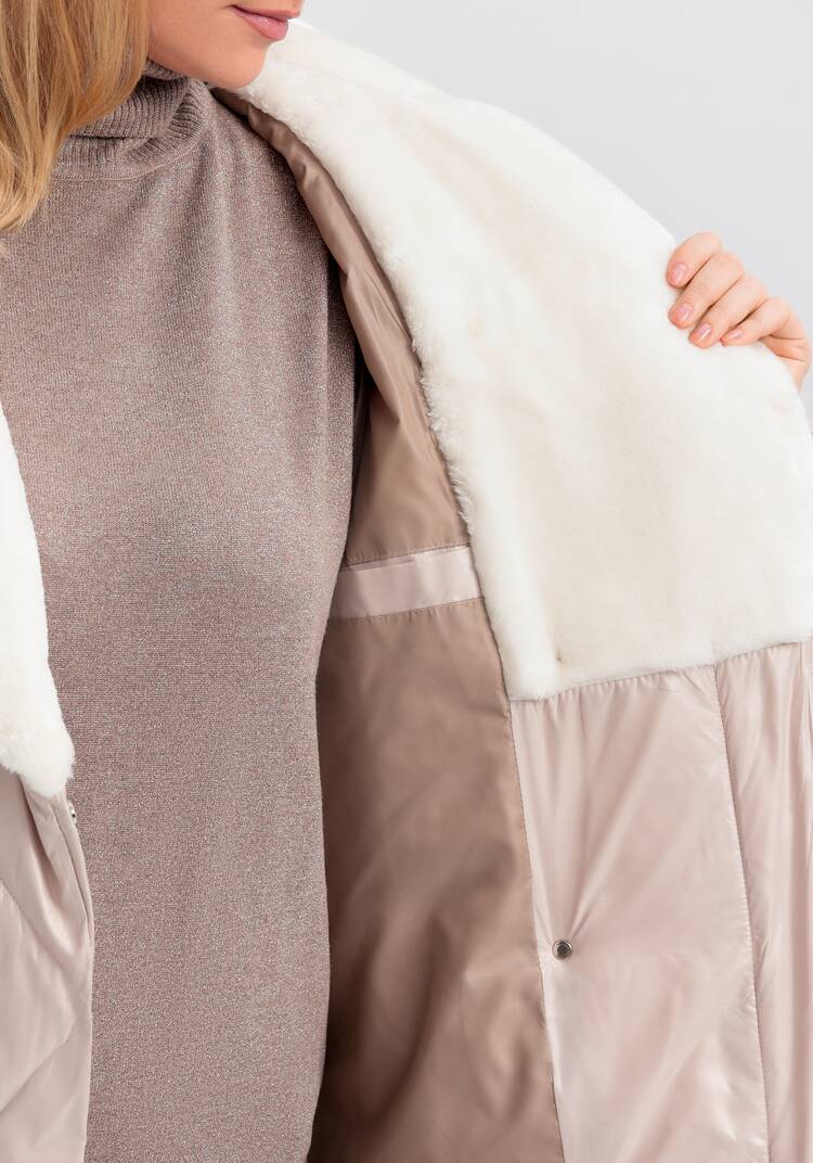 Пуховик со съемным капюшоном Адель шир.  750, рис. 14