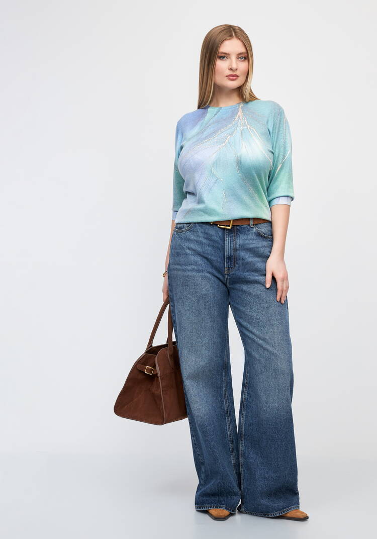 Блуза со стразами Венера шир.  750, рис. 8