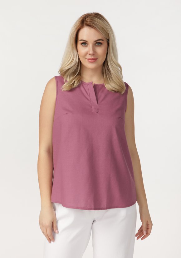 Блуза без рукавов с круглым вырезом шир.  580, рис. 20