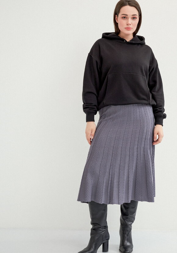 Юбка миди А-силуэта с переплетениями шир.  580, рис. 6