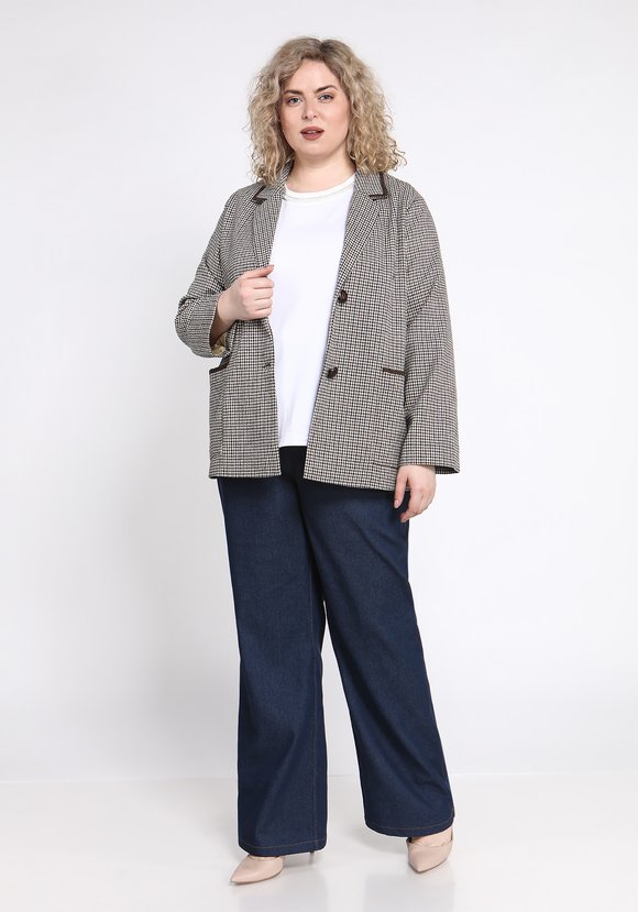 Пиджак прямого силуэта с отделкой тесьмой шир.  580, рис. 8