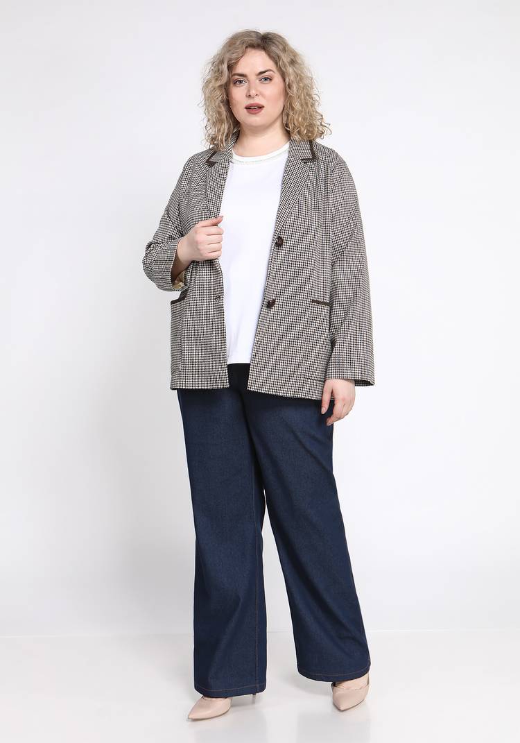 Пиджак прямого силуэта с отделкой тесьмой шир.  750, рис. 8