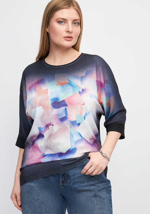 Блуза со стразами Амилия шир.  580, рис. 11