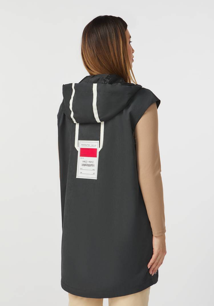 Жилет на молнии с капюшоном шир.  750, рис. 4