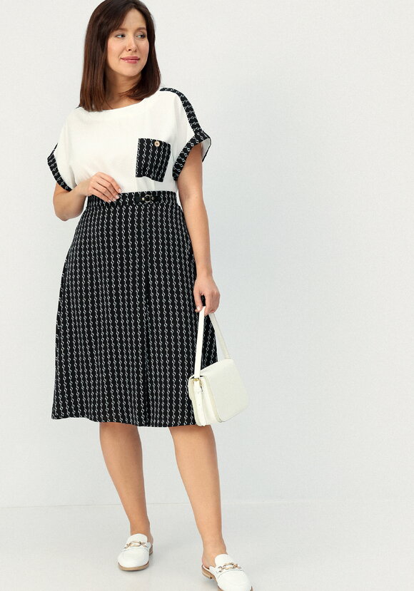 Юбка с принтом на запах шир.  580, рис. 12