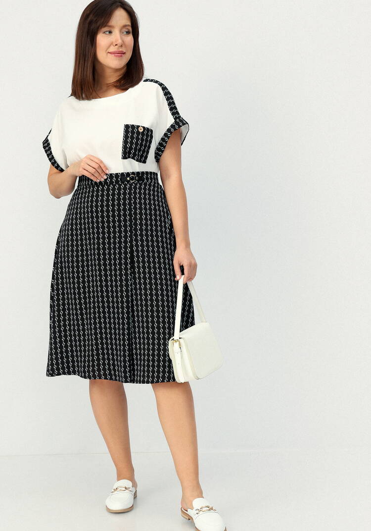 Юбка с принтом на запах шир.  750, рис. 12