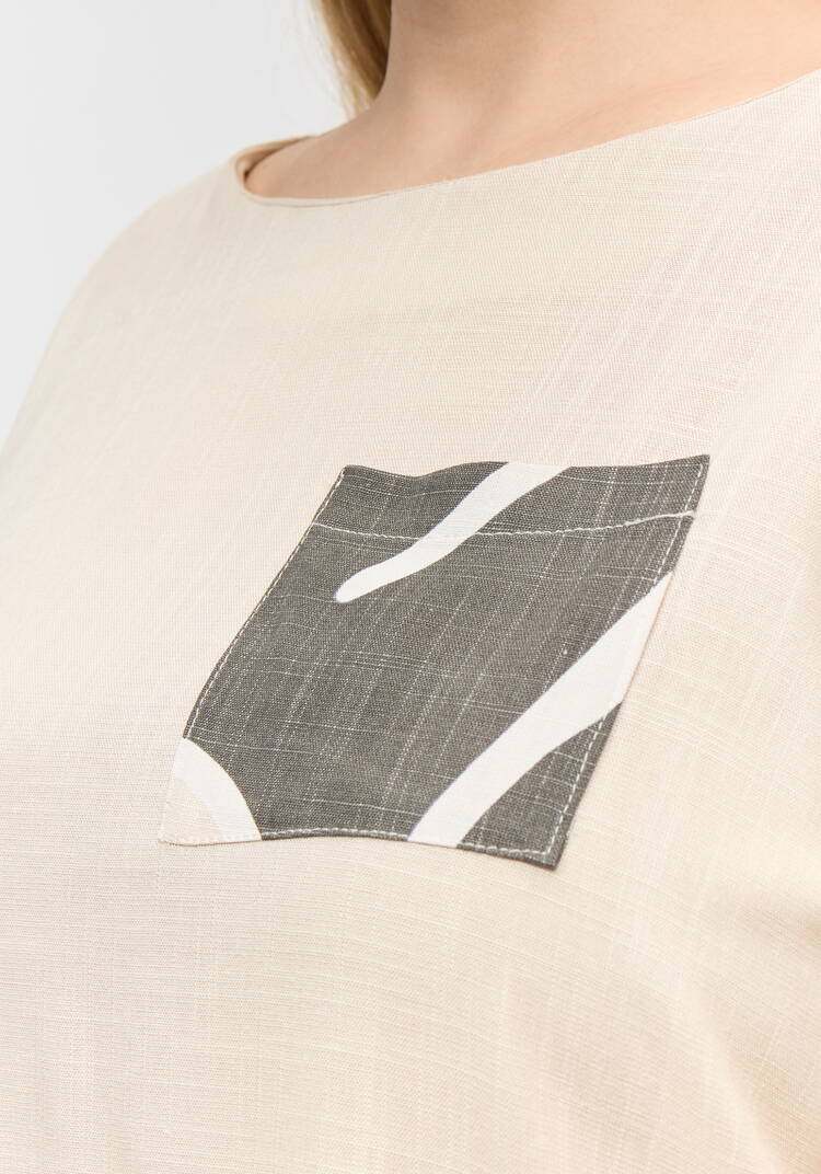 Костюм из вискозы: блуза с юбкой шир.  750, рис. 13